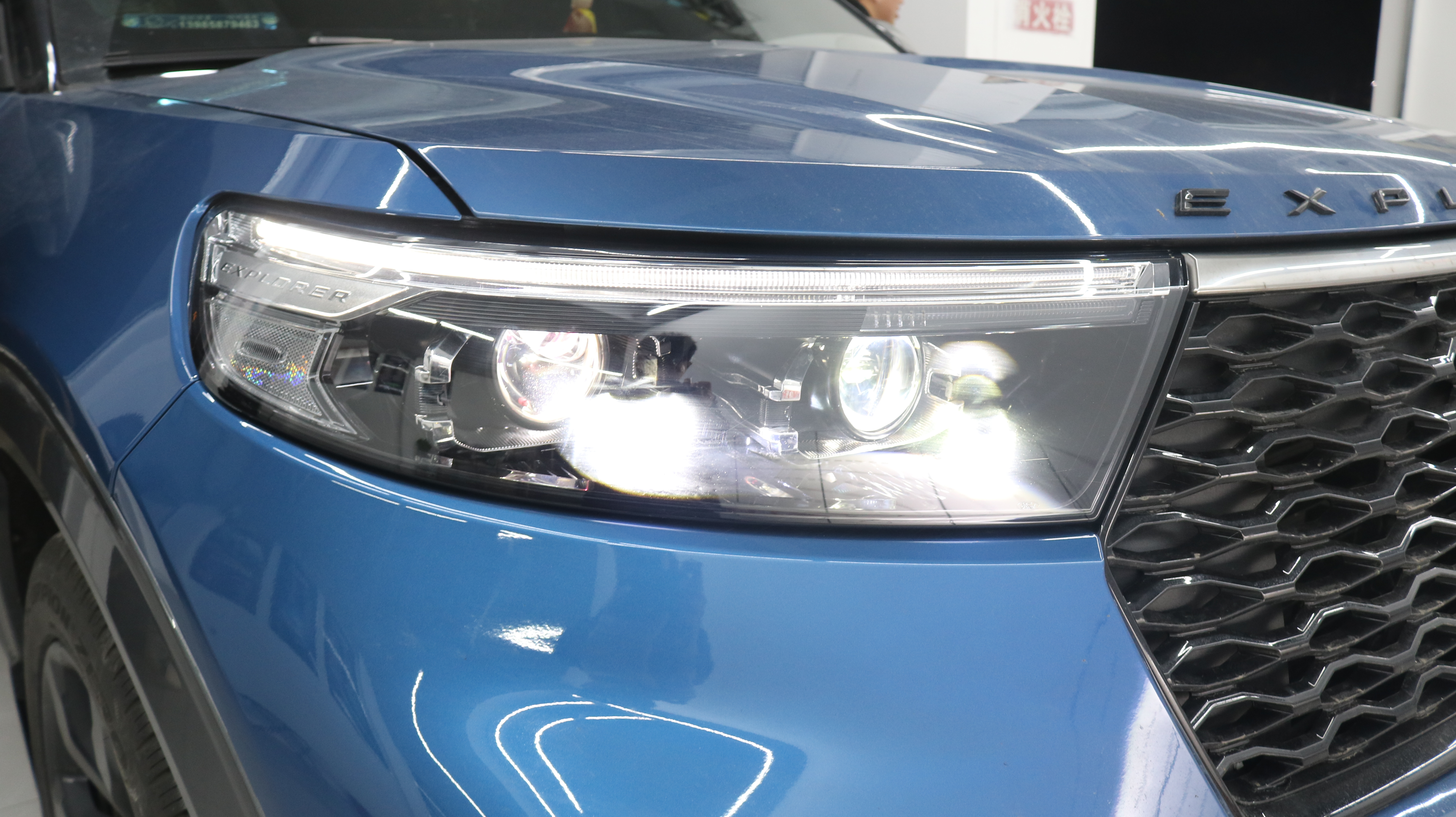 福特新探险者车灯改装升级激光大灯
